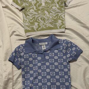 Planet Gold - Girls Tops - Medium - Bundle of 2